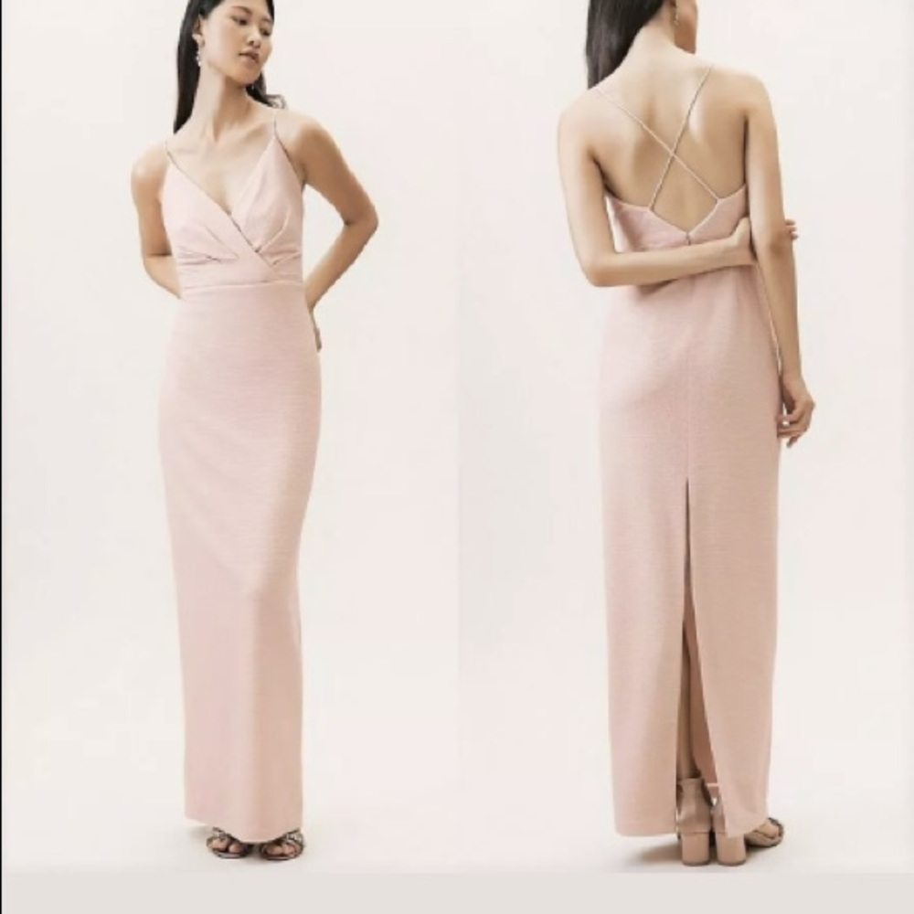 Adrianna Papell BHLDN Size 6 Blush Dress